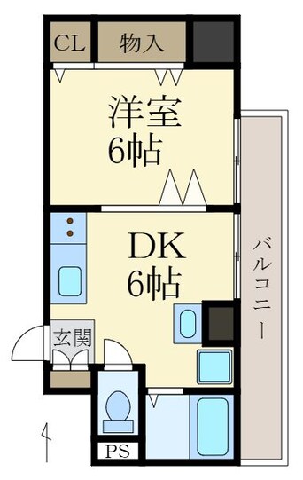 間取図 パリ・シャトー本町
