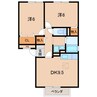 阪和線・羽衣線/和歌山駅 徒歩12分 1階 築21年 2DKの間取り