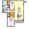D-ROOM尾崎丁 2LDKの間取り