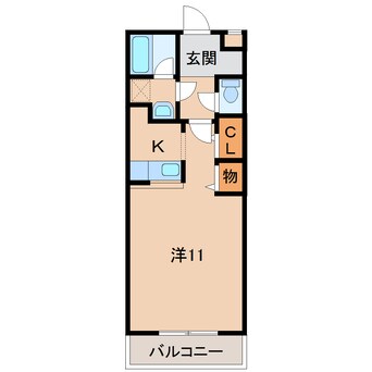 間取図 阪和線・羽衣線/紀伊中ノ島駅 徒歩6分 2階 築16年