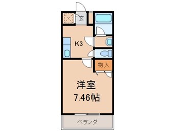 間取図 和歌山線/下井阪駅 徒歩8分 2階 築21年