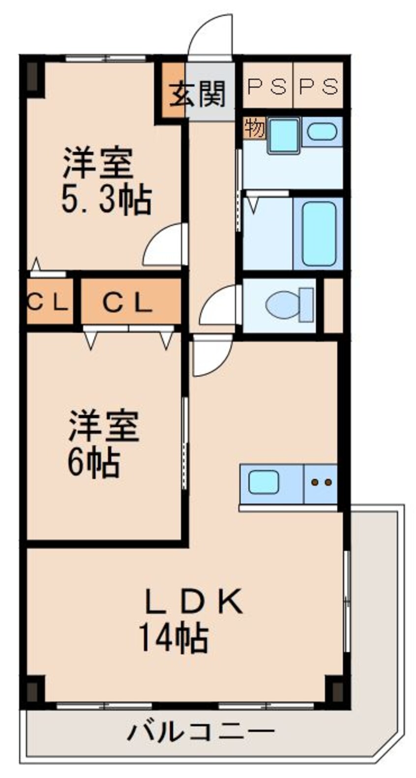 間取図 メゾンドール和歌山