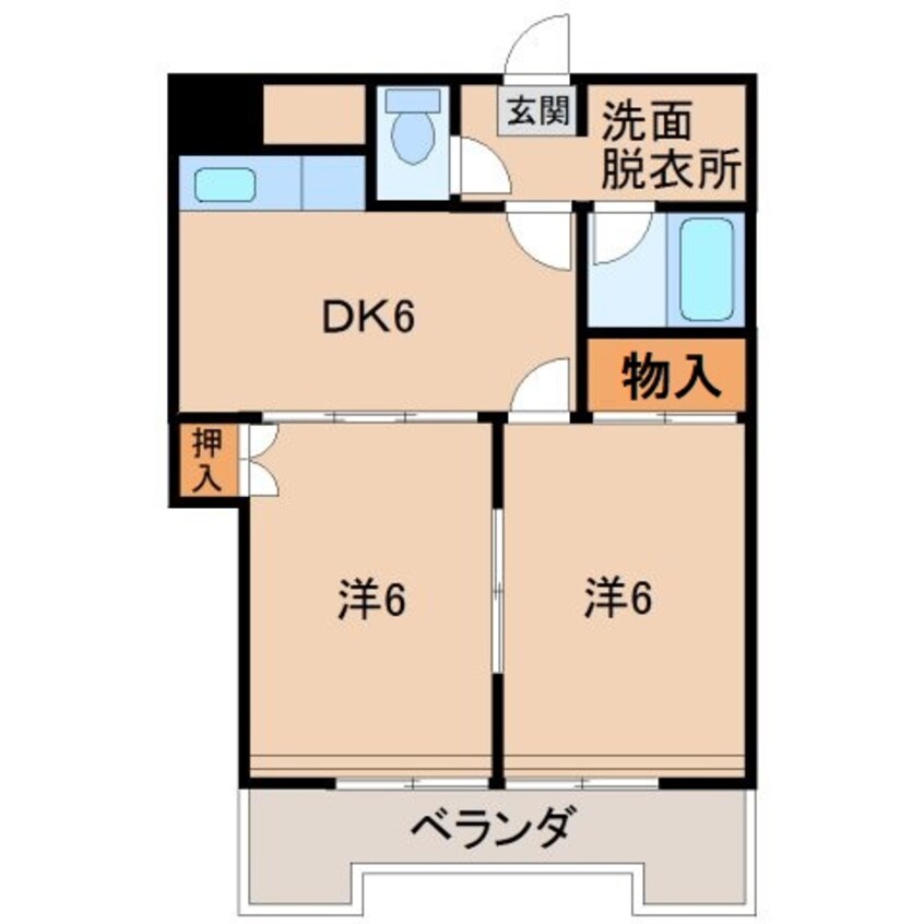 間取図 パリ・シャトー本町