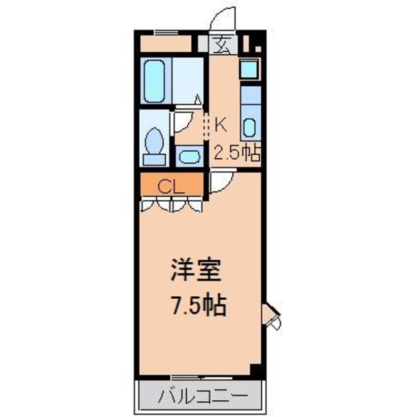 間取図 和歌山線/橋本駅 徒歩9分 2階 築20年