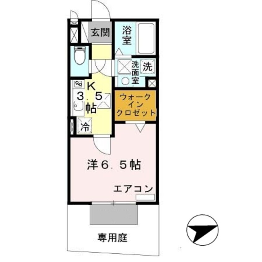 間取図 阪和線・羽衣線/和歌山駅 バス10分雄松町三丁目下車:停歩5分 1階 築20年