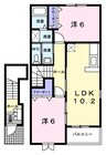 和歌山線/打田駅 徒歩24分 2階 築19年 2LDKの間取り