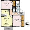 南海加太線/東松江駅 徒歩18分 2階 築15年 2LDKの間取り