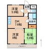 南海本線/和歌山市駅 バス:25分:停歩3分 2階 築33年 3DKの間取り