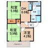 南海加太線/西ノ庄駅 徒歩21分 2階 築32年 3DKの間取り