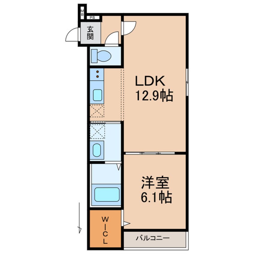 間取図 南海本線/和歌山市駅 徒歩6分 3階 建築中
