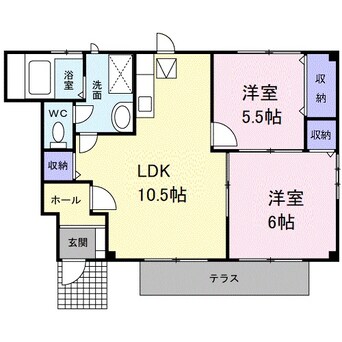 間取図 きのくに線・紀勢本線/和歌山駅 徒歩23分 1階 築24年