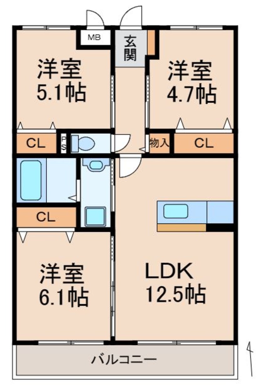 間取図 ハピネス紀和