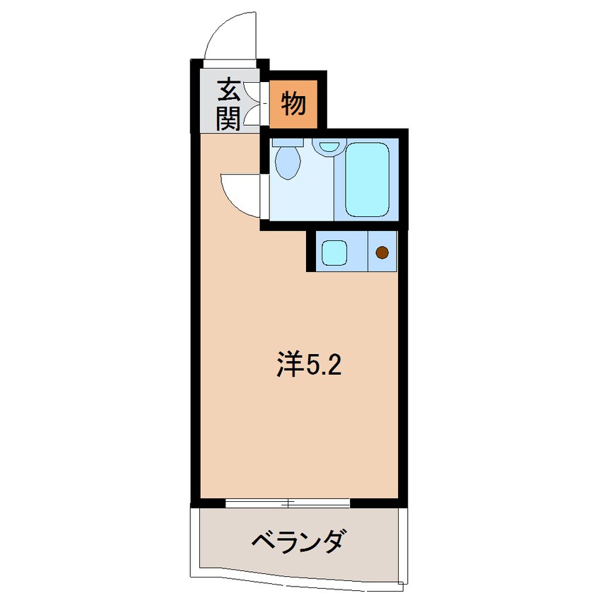 間取図 南海本線/和歌山市駅 徒歩17分 6階 築34年