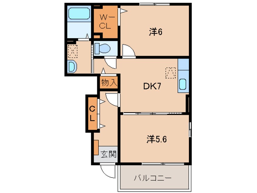 間取図 南海本線/和歌山市駅 バス10分水軒口下車:停歩2分 1階 築15年