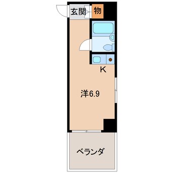 間取図 阪和線・羽衣線/和歌山駅 徒歩14分 3階 築35年