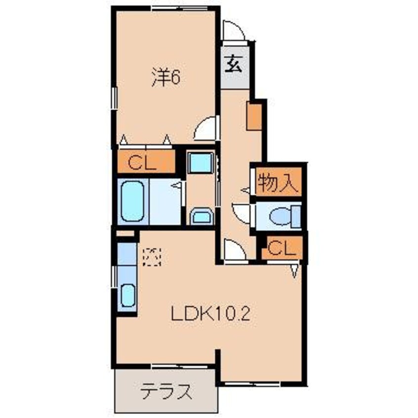 間取図 南海加太線/八幡前駅 徒歩18分 1階 築8年