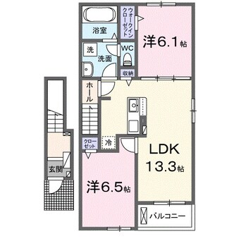 間取図 和歌山線/打田駅 徒歩10分 2階 1年未満