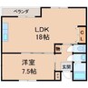 第２宮田マンション 1LDKの間取り