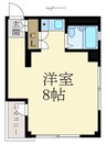 ムーンハウス 1Rの間取り