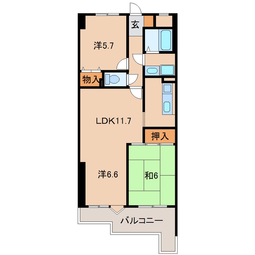 間取図 グランドハイツサンシャイン