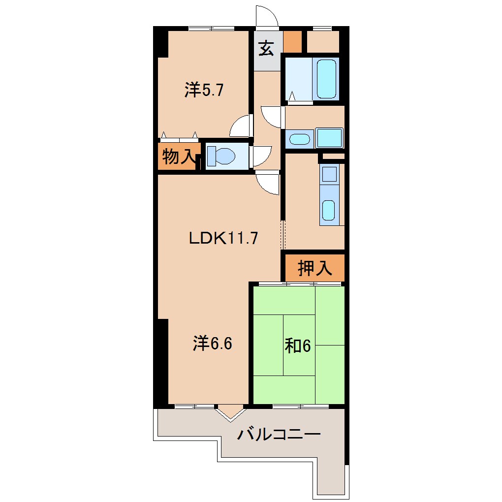 間取り図 グランドハイツサンシャイン