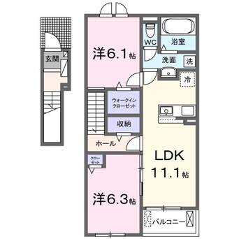 間取図 和歌山線/紀伊山田駅 徒歩15分 2階 建築中