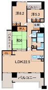 サーパス吹上第２ 3LDKの間取り