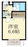 ＤＳＳビル アロチ 1Kの間取り