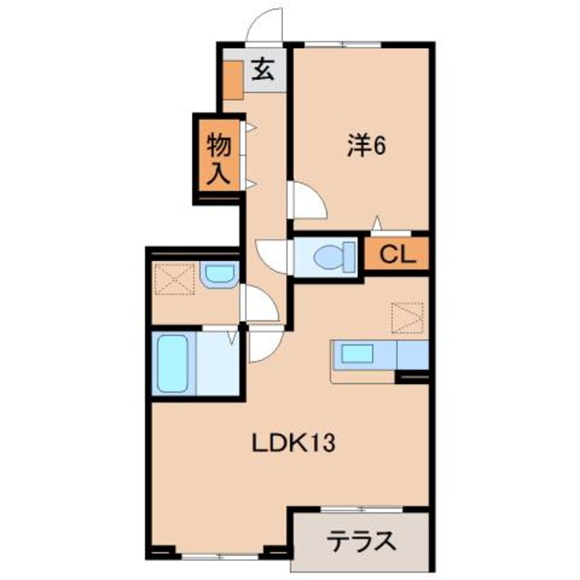 間取図 和歌山電鉄貴志川線/神前駅 徒歩21分 1階 築13年