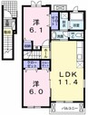 和歌山電鉄貴志川線/貴志駅 徒歩29分 2階 築12年 2LDKの間取り