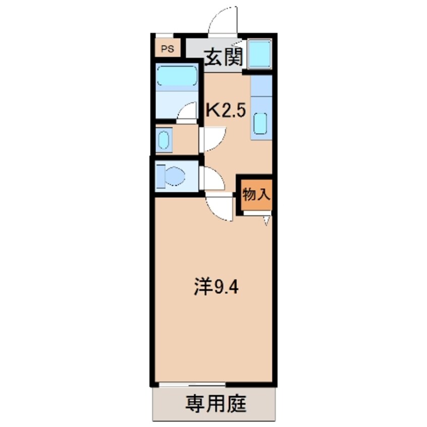 間取図 南海本線/和歌山市駅 バス17分鷹匠町5丁目下車:停歩4分 1階 築18年