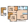 南海本線/和歌山市駅 バス:20分:停歩3分 2階 築19年 2LDKの間取り