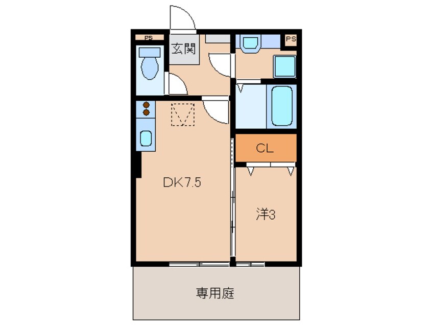 間取図 南海加太線/中松江駅 徒歩10分 1階 築18年