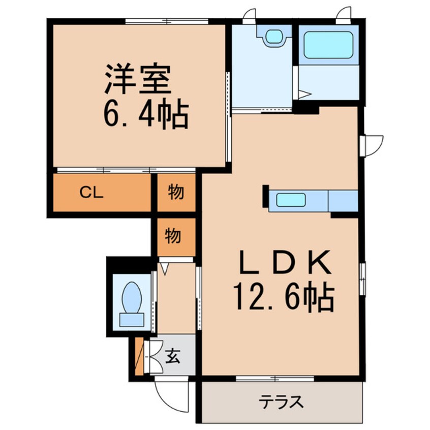 間取図 和歌山電鉄貴志川線/岡崎前駅 徒歩20分 1階 築13年