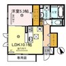 アプリコット荘 1LDKの間取り