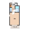 リビエール福町 1Kの間取り
