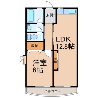 間取図 南海本線/和歌山市駅 バス15分島崎町二丁目下車:停歩2分 2階 築33年