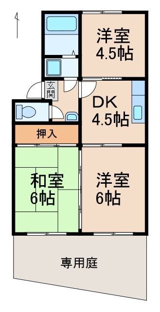 間取り図 コープ砂山