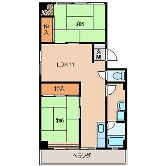 間取図 向之芝マンション