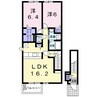 和歌山線/下井阪駅 徒歩11分 2階 築6年 2LDKの間取り