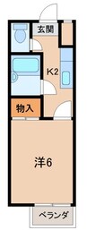 ＴＯＳＡマンション 1Kの間取り