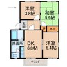 南海本線/和歌山市駅 バス:18分:停歩3分 1階 築29年 3DKの間取り