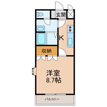 間取図 阪和線・羽衣線/紀伊駅 徒歩13分 1階 築14年