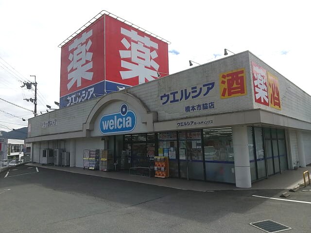 ウエルシア 橋本市脇店様(ドラッグストア)まで1601m 南海高野線/紀伊清水駅 徒歩4分 2階 築23年