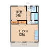 第５宮田ビル 1LDKの間取り