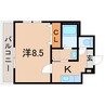 フジパレス小松原サウス 1Kの間取り