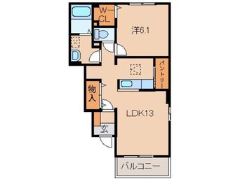 間取図 阪和線・羽衣線/和歌山駅 バス20分大谷東下車:停歩5分 1階 築6年