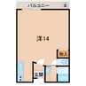 ＡＳＡビルズ吉田Ⅱ 1Rの間取り