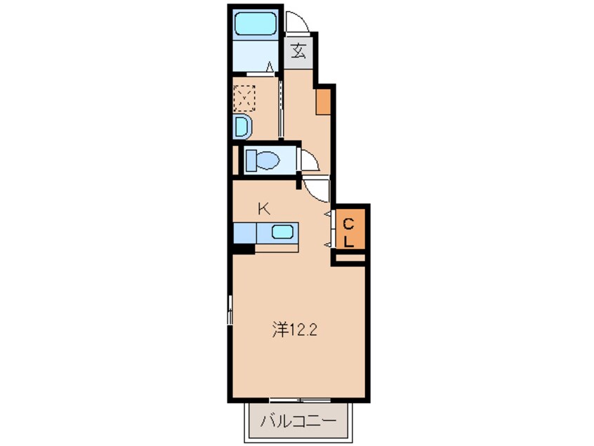 間取図 和歌山線/岩出駅 バス20分荊本下車:停歩3分 1階 築15年