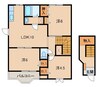 和歌山電鉄貴志川線/貴志駅 徒歩7分 2階 築24年 3LDKの間取り